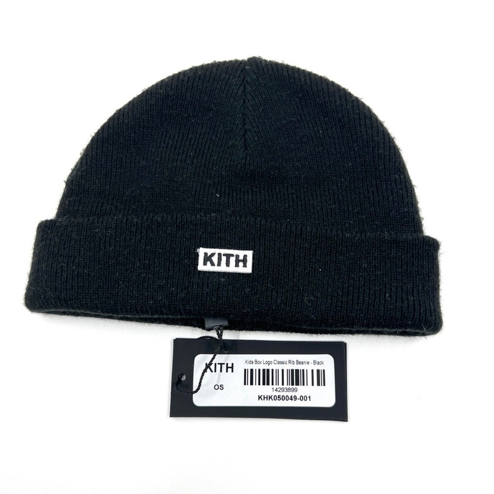 Kith Baby Classic Box Logo Beanie in black